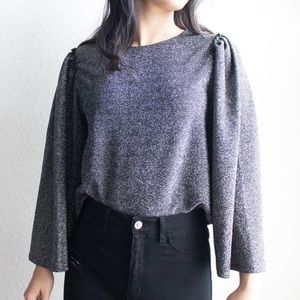 Express Metallic Kimono Top